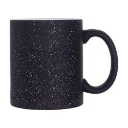 Magisk krus - Mat sort m. glitter
