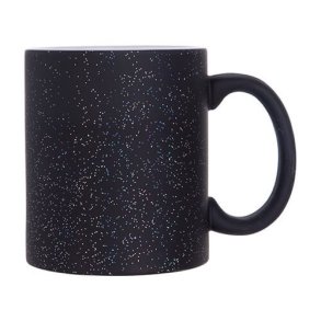 Magisk krus - Mat sort m. glitter