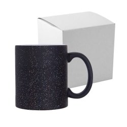 Magisk krus - Mat sort m. glitter