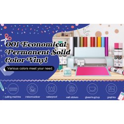 Ensfarvet Craft Vinyl (001 Economical Series) - Matte Orange