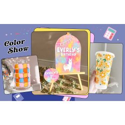 Ensfarvet Craft Vinyl (001 Economical Series) - Matte Orange