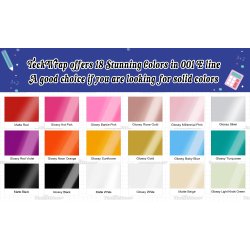 Ensfarvet Craft Vinyl (001 Economical Series) - Matte Orange