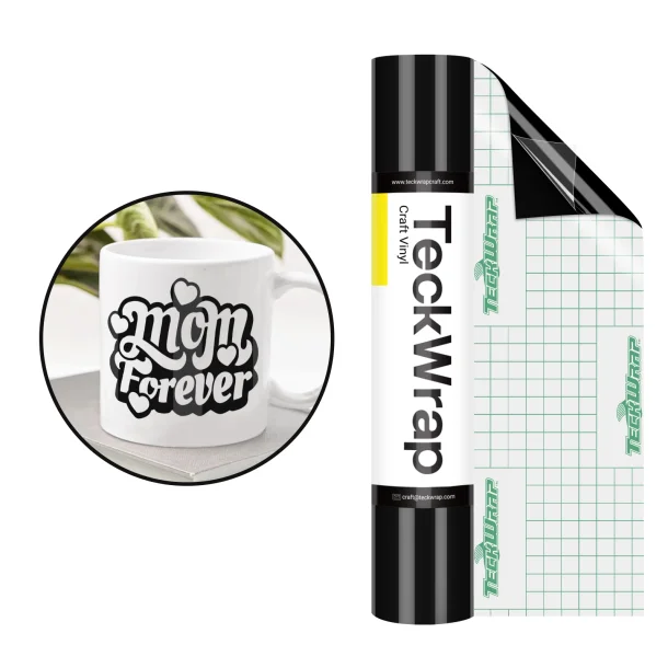 Teckwrap Glossy Craft Vinyl (001G Series) - Ink Black