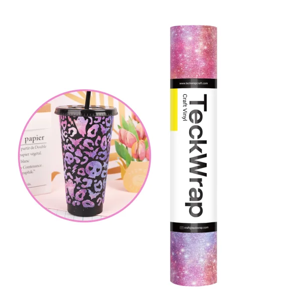Teckwrap Glitter Brush Adhesive Vinyl - Nebula Purple