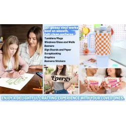 Teckwrap Glossy Craft Vinyl (001G Series) - Ink Black