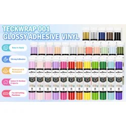 Teckwrap Glossy Craft Vinyl (001G Series) - Ink Black