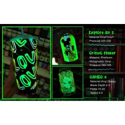 Teckwrap Opal Glow in the Dark Vinyl - Opal White