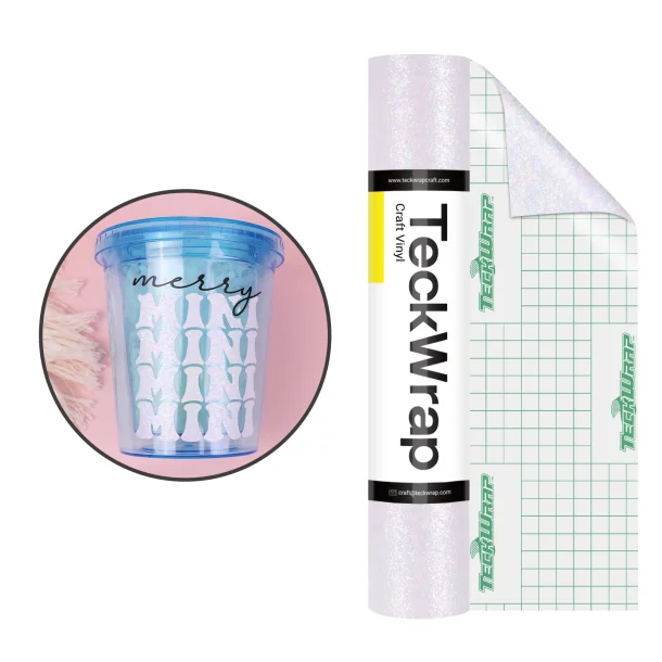 Teckwrap Colorful Pearl Adhesive Vinyl - White