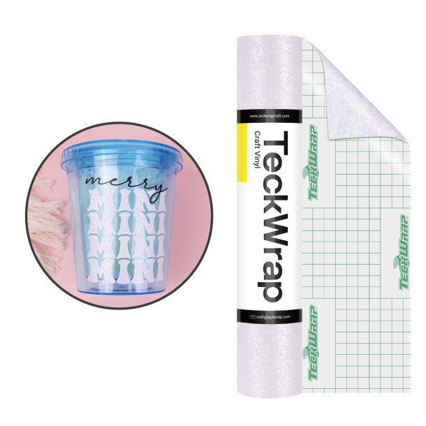 Colorful Pearl Adhesive Vinyl - White