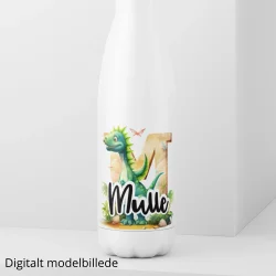 Drikkeflaske med navn - Dino