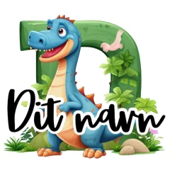 Drikkeflaske med navn - Dino