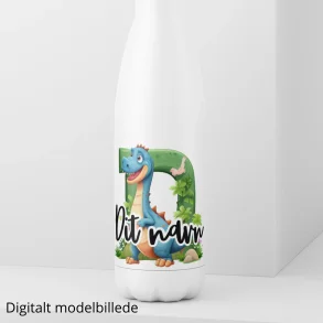 Drikkeflaske med navn - Dino