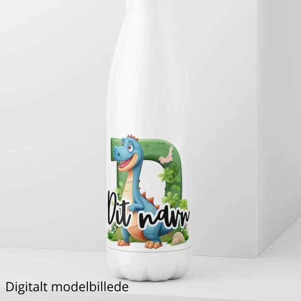Drikkeflaske med navn - Dino