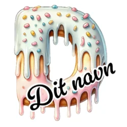 Drikkeflaske med navn - Donut