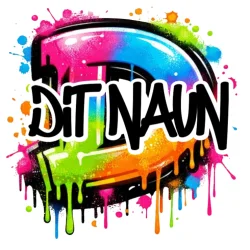 Drikkeflaske med navn - Grafitti Splash