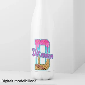 Drikkeflaske med navn - Ice Cream Drip