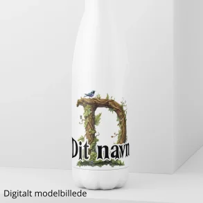 Drikkeflaske med navn - Wild Garden