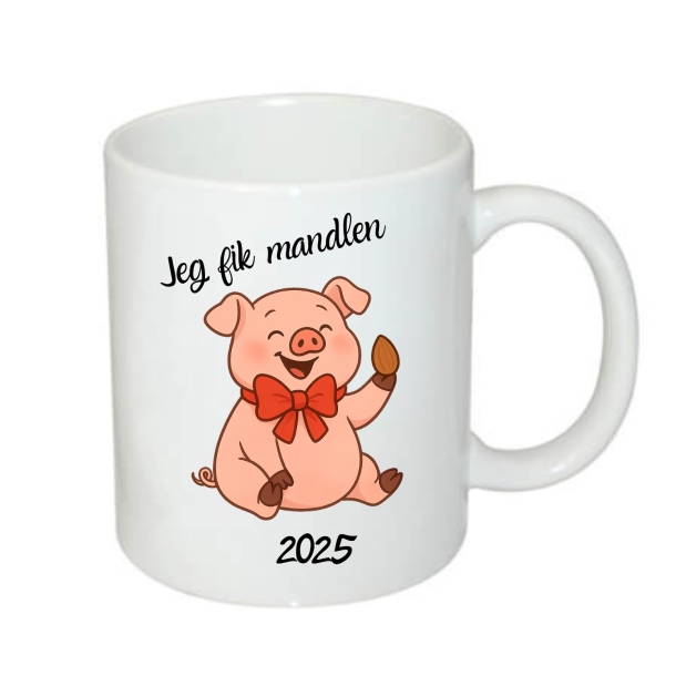 Jeg fik mandlen krus - hvid