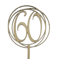 Caketopper - Tal i cirkler