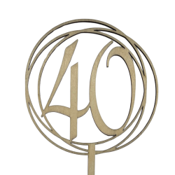 Caketopper - Tal i cirkler