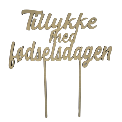 Caketopper - F�dselsdag