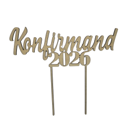 Caketopper - Konfirmand 