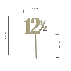 Caketopper - tal (lille)
