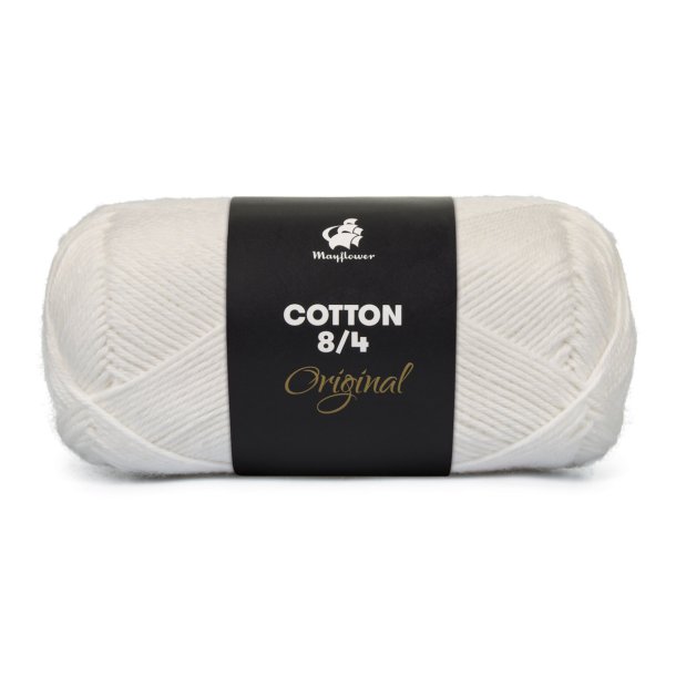 Cotten 8/4 - hvid (1402)