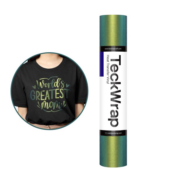 Chameleon Heat Transfer Vinyl - Gold Charm Green