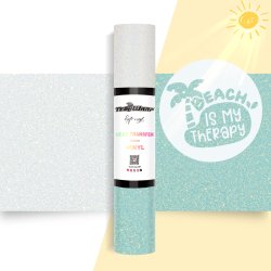 Glitter UV Color Changing Heat Transfer Vinyl - Blue