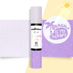 Glitter UV Color Changing Heat Transfer Vinyl - Purple