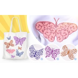 Glitter UV Color Changing Heat Transfer Vinyl - Blue