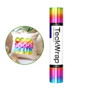 Teckwrap Metallic Chrome Heat Transfer Vinyl - Rainbow Stripe