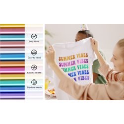 Metallic Pearlescent Heat Transfer Vinyl