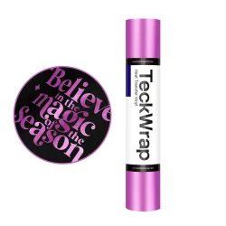 Teckwrap Metallic Pealescent Heat Transfer Vinyl - Matte Fuchsia