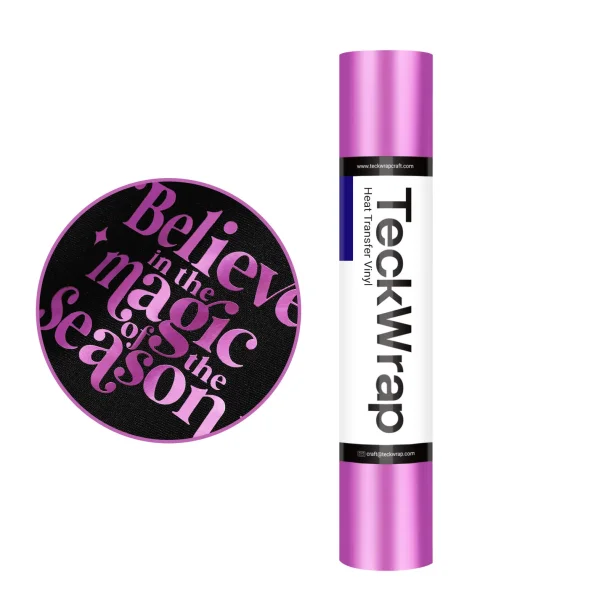 Teckwrap Metallic Pealescent Heat Transfer Vinyl - Matte Fuchsia