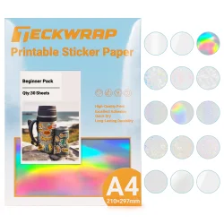 Teckwrap Inkjet Printable Sticker Paper - Beginner Pack (30 ark)
