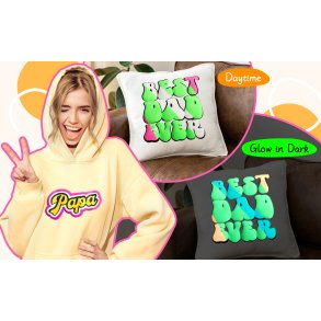 Glow in the Dark Puff Heat Transfer Vinyl