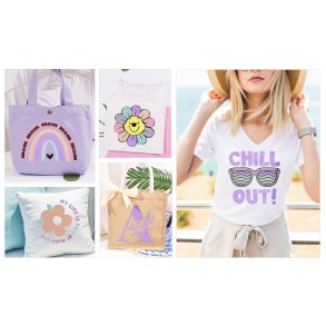 Glitter UV Color Changing Heat Transfer Vinyl