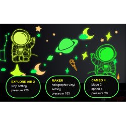 Glow In the Dark Vinyl - Purple (TeckWrap Craft)