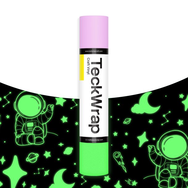Glow In the Dark Vinyl - Purple (TeckWrap Craft)